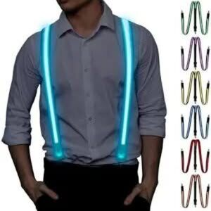 Light Up Men's or Women's LED Suspenders.